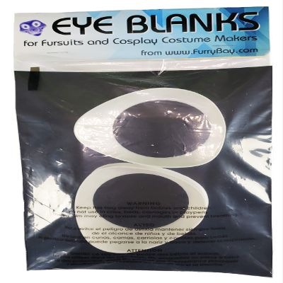 Follow Me Fursuit Eye Blanks Toony Variety, for Fursuiting, For Furries and Cosplay - DIY - eb2 - FurryBay (white, Size-8 5.5x4.8 or 139mm x 122mm)