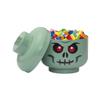 LEGO Iconic Storage Head Large, Stackable Storage Box, 8,5 L, Sand Green, Green Skeleton view 2