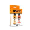 AK Interactive Pure Orange & Faded Orange Set (2 x 60ml) view 1