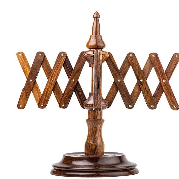 Wooden Yarn Winder and Swift - Large Wooden Yarn Winder for Knitting Crocheting Handcrafted - Natural Wood (Rosewood Swift)