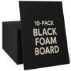 Poster Palooza 7x7 Black Foam Boards 3/16" Black Foam Core for Picture Frame Backings & Craft Projects Pack of 10 view 1