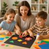 Poster Palooza 7x7 Black Foam Boards 3/16" Black Foam Core for Picture Frame Backings & Craft Projects Pack of 10 view 2