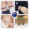 FASHEWELRY 100Pcs Natural Galaxy Tiger Eye Beads 8mm Round Gemstone Loose Beads with Elastic Crystal Thread DIY Gemstone Bracelet Making Kits for DIY Bracelet Necklaces Jewelry Making view 4