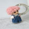 Tiny Doll Wigs JD713 3-4inch 9-10CM Short Afro Tight Curly Synthetic Mohair Lati White BJD Hair (Pink) view 3