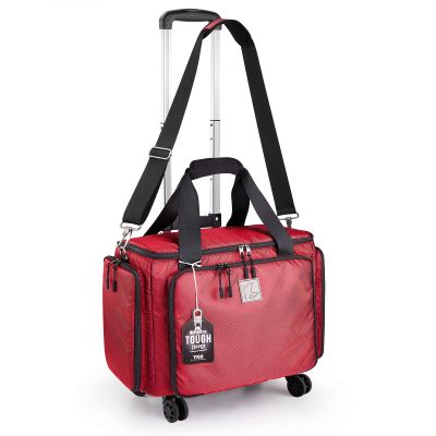 BatlFrist Rolling Sewing Machine Bag with Universal wheels,Sewing Machine Carrying Case with YKK zipers, Compatible most Standard Brother, Singer, Bernina, Sewing Machines(red)