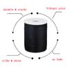 Xiezyu 2.5 mm Nylon Satin Cord Thread Beading String for Macrame Bracelets Chinese Knotting,Necklaces,Jewelry Making 109 Yards (Black) view 3