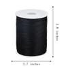 Xiezyu 2.5 mm Nylon Satin Cord Thread Beading String for Macrame Bracelets Chinese Knotting,Necklaces,Jewelry Making 109 Yards (Black) view 4