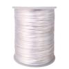 Xiezyu 2.5 mm Nylon Satin Cord Thread Beading String for Macrame Bracelets Chinese Knotting,Necklaces,Jewelry Making 109 Yards (White) view 1