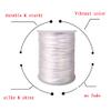 Xiezyu 2.5 mm Nylon Satin Cord Thread Beading String for Macrame Bracelets Chinese Knotting,Necklaces,Jewelry Making 109 Yards (White) view 3