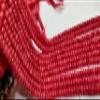 Natural Raspberry Chalcedony Rondelle Plain Smooth 8mm Gemstone Beads view 3
