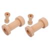 Ciieeo 4pcs Convenient Thread Spools Knitting Weaving Bobbins Wooden Spools Thread Holder Sewing Rack view 1