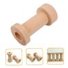 Ciieeo 4pcs Convenient Thread Spools Knitting Weaving Bobbins Wooden Spools Thread Holder Sewing Rack view 3