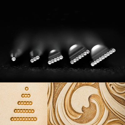 Leather Stamps - 1 Piece or Set of 5 Leather Stamping Tools in Stainless Steel (PZ3-5, one Piece)