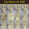 Sam the Canine, Foam Head Base and Eye Blank option for Fursuiting, For Furries and Cosplay DIY - FurryBay (Sam Head plus EB4 Eye Blanks) view 3