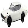 Aoshima Nissan C-110 Skyline GT-R (White) 1:32 Scale Plastic Model Kit view 1