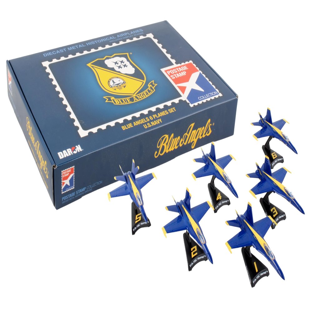 Postage Stamp F/A-18C Blue Angel 6 PC Gift Set 1/150 PSBA001