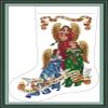 CaptainCrafts Cross Stitch Kits, Counted Cross Stitch Christmas Stockings Unpreprint 14CT Fabrics Embroidery Kits for Adults Beginners (Unpreprint 14CT, Herald Angels Stocking) view 1