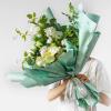 Oakbud Solid Color Love Heart Flower Wrapping Paper Waterproof Gift Packaging Florist Bouquet Wraps, 20 Sheets 22.8x22.8 Inch (Blue White) view 2