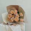 Oakbud Solid Color Love Heart Flower Wrapping Paper Waterproof Gift Packaging Florist Bouquet Wraps, 20 Sheets 22.8x22.8 Inch (Blue White) view 4