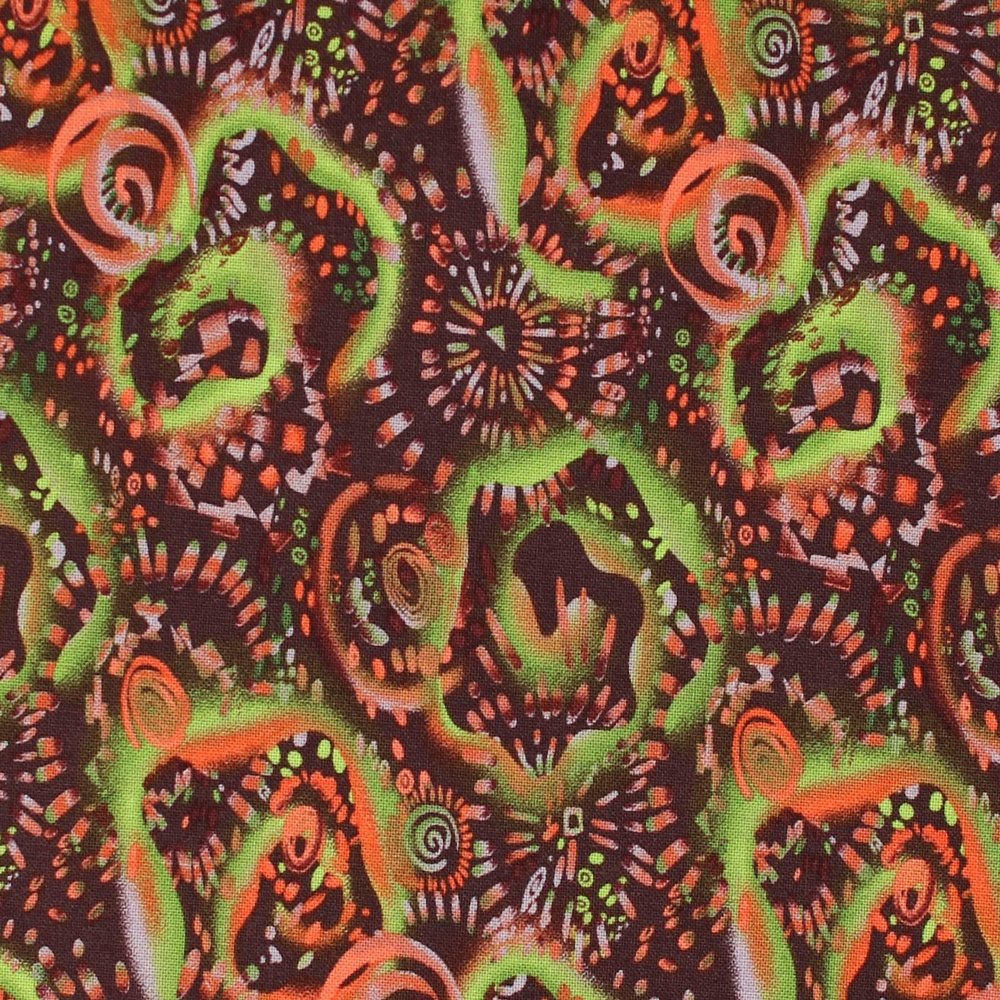 Choice Fabrics - Color Craze Collection - Premium Fabric Cut by The Yard (Chocolate - Swirls)