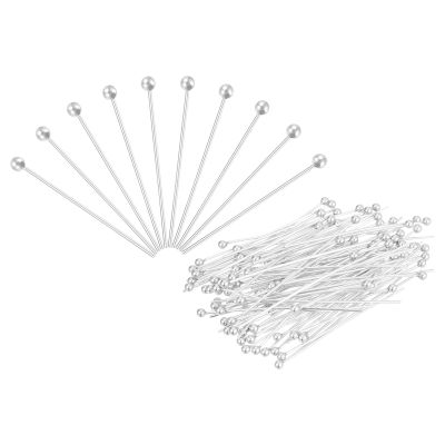 Patikil 200pcs Silver Plated Ball Head Pins - 24 Gauge 20mm Wire Head Pins for DIY Craft Jewelry