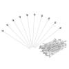 PATIKIL 500Pcs Silver Plated Ball Head Pins 50mm Wire Head Pins 22 Gauge Brass Round Ball Head Pins Metal End Head Pins for DIY Craft Necklaces Bracelets Earrings Jewelry Making view 1