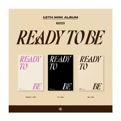 TWICE READY TO BE 12th Mini Album CD+POB+Folding poster on pack+Photobook+Postcard+Message photocard+Photocard+Tracking (SET(READY+TO+BE))