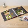 HoneyTolly Photo Album Self Adhesive Scrapbook 3x5 4x6 5x7 6x8 Magnetic Album DIY Scrap Book 11x10.6 Inch 40 Black Sticky Pages Linen Cover DIY Photo Album(Grass Green) view 2
