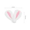 NOLITOY 20pcs Rabbit Ear Hair Clip Accessories, Plush Bunny Ears Hair Clip Making view 4