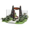 Nano Scene Jurassic Park 30th Anniversary Jurassic Gate Diorama w/ Two 1.65" Die-Cast Cars, Toys for Kids and Adults view 1