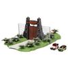 Nano Scene Jurassic Park 30th Anniversary Jurassic Gate Diorama w/ Two 1.65" Die-Cast Cars, Toys for Kids and Adults view 3