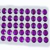 10mm SS48 Purple Amethyst Self Adhesive Acrylic Rhinestones Plastic Face Gems Stick On Body Jewels for DIY Cards and Invitations Crafts Bling Sticker - 5 Sheets - 250PCS view 1