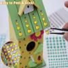 10mm SS48 Purple Amethyst Self Adhesive Acrylic Rhinestones Plastic Face Gems Stick On Body Jewels for DIY Cards and Invitations Crafts Bling Sticker - 5 Sheets - 250PCS view 2