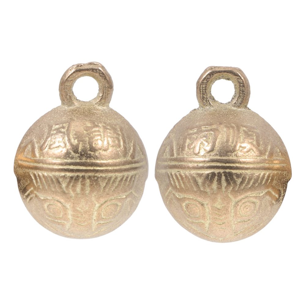 Vaguelly 2pcs Copper Pet Bells Creative Hanging Bells for Dogs Cats Sound Portable Decorative Pendants for Training Home
