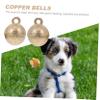 Vaguelly 2pcs Copper Pet Bells Creative Hanging Bells for Dogs Cats Sound Portable Decorative Pendants for Training Home view 3