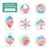 Craftdady 32pcs Filigree Flower Leaf Tree Pendants 8 Styles Colorful Stainless Steel Flat Round Floral Filigree Charms Hollow Joiner Links Pendant Connector Link Big Pendants for Jewelry Making view 3