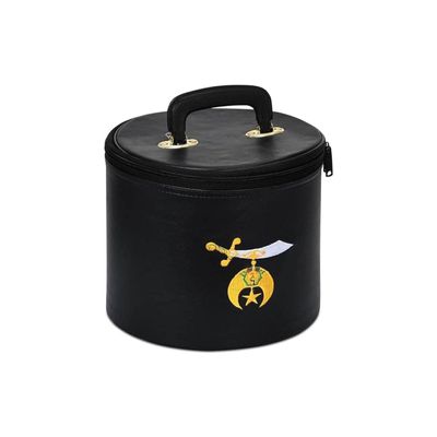 Bricks Masons Shriners Fez Case - Black Synthetic Leather