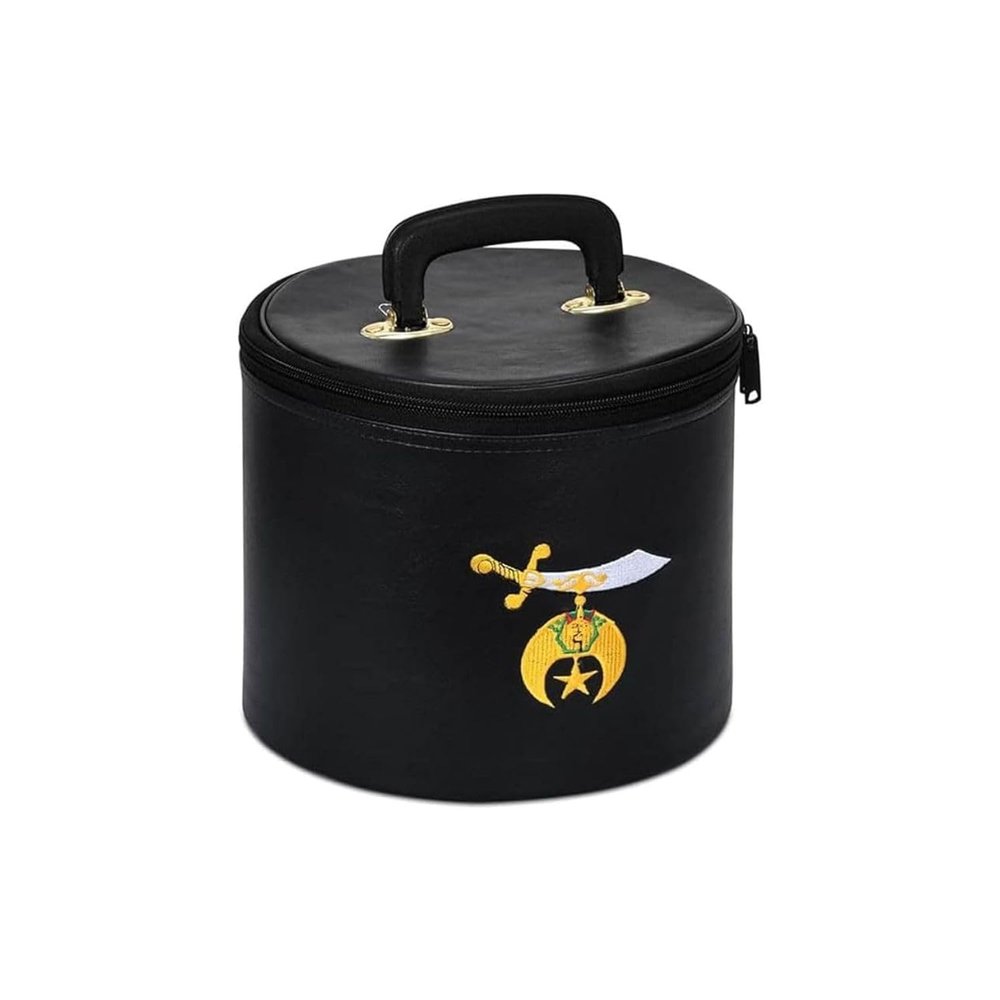 Bricks Masons Shriners Fez Case - Black Synthetic Leather
