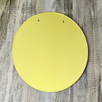 ONE (Gold Mirror) Laser Cut Acrylic (21 inch Diameter with Two Holes) Round Disc for Hanging: Smooth Edge Plexiglass Circle 1/8"(3mm) Thick for Parties/Weddings/Celebrations/Birthdays