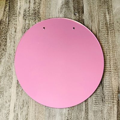 ONE (Rose Gold Mirror) Laser Cut Acrylic (10 inch Diameter with Two Holes) Round Disc for Hanging: Smooth Edge Plexiglass Circle 1/8"(3mm) Thick for Parties/Weddings/Celebrations/Birthdays