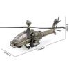 OANMYJJO Helicopters for Boys AH-64 Longbow Apache Helicopter Model Airplanes,Diecast Military Attack Helicopter, Model Airplane with Light and Sound, Suitable for Military Lovers to Collect and Gift view 2