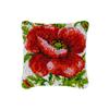 Latch Hook Cushion Kits Red Poppy Latch Hook Kits DIY Throw Pillow Embroidery Craft Kits for Beginner DIY Latch Hook Rug Kit Canvas Home Decor 43x43cm view 1