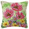 Latch Hook Cushion Kits Epiphyllum Latch Hook Kits DIY Throw Pillow Embroidery Craft Kits for Beginner DIY Latch Hook Rug Kit Canvas Home Decor 43x43cm view 1