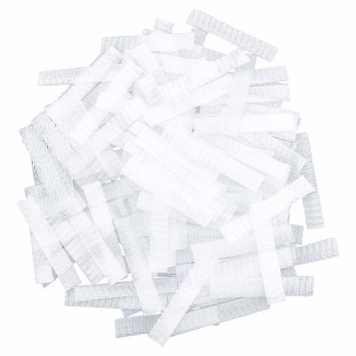 GORGECRAFT 200Pcs Makeup Brush Pen Guard Protector Net Thread Spool Savers Reusable Expandable Mesh Cover Sewin Thread Netting Machine Embroidery Net for Eyeshadow Brush Sewing Embroidery, White