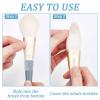 GORGECRAFT 200Pcs Makeup Brush Pen Guard Protector Net Thread Spool Savers Reusable Expandable Mesh Cover Sewin Thread Netting Machine Embroidery Net for Eyeshadow Brush Sewing Embroidery, White view 4