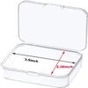 MFDSJ 6 Pcs Mini Plastic Storage Containers Box with Lid, 3.5x2.4 Inches Clear Rectangle Box for Collecting Small Items, Beads, Game Pieces, Business Cards, Crafts Accessories view 2