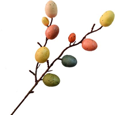 Cakina Big Ornament Balls 33cm Colorful Foam Eggs Easter Picks for Festival Home Flower Arrangement Vase Decoration Offering Hands Sculpture (Pink, One Size)
