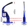Manual Hand Press Machine for Leather Rivet, Snap Button, Eyelet, Grommet, Fabric Covered Button, Hole Punch - No Dies Included view 4