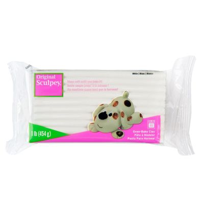 1lb. Original Sculpey White Oven Bake Clay, 6 Pack