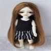 JD016 4-5inch 11-13cm 1/12 Long Forest Straight Synthetic Mohair BJD Doll Wigs (Brown) view 1